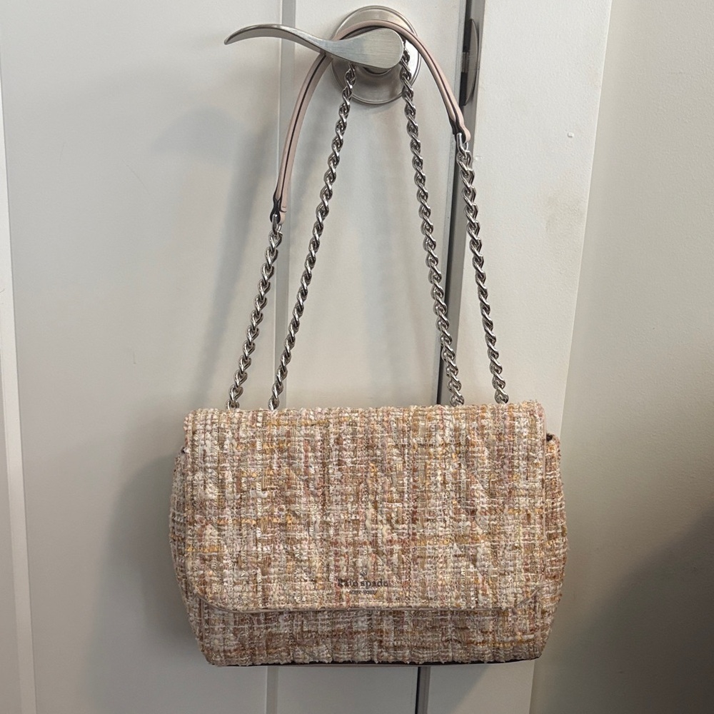 Kate spade Chic Tweed Shoulder Bag - Tan